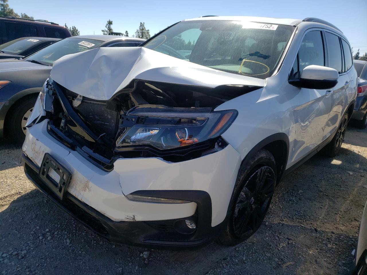 Photo 2 from auction – 2021 HONDA PILOT SE with VIN 5FNYF5H29MB011932