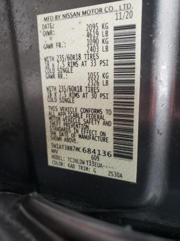 Photo 10 from auction – 2021 NISSAN ROGUE SV with VIN 5N1AT3BB7MC684136