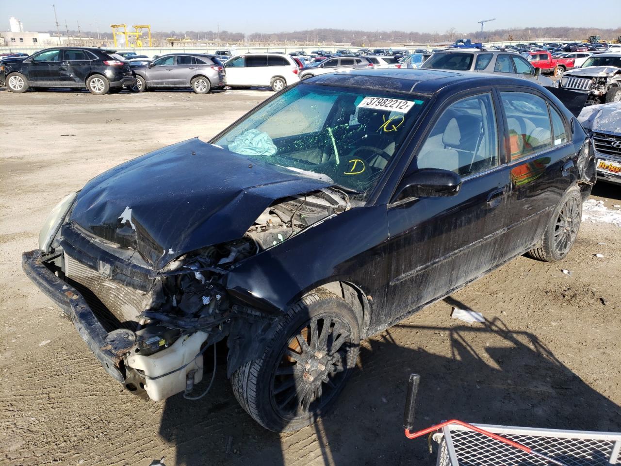 Photo 2 from auction – 2002 HONDA CIVIC EX with VIN 2HGES26772H506036