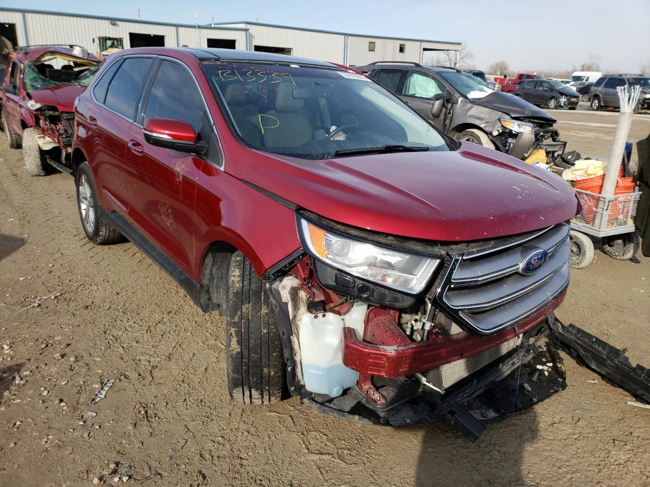 FORD EDGE TITAN 2015 with VIN 2FMTK4K84FBB13339 - Photo from auction