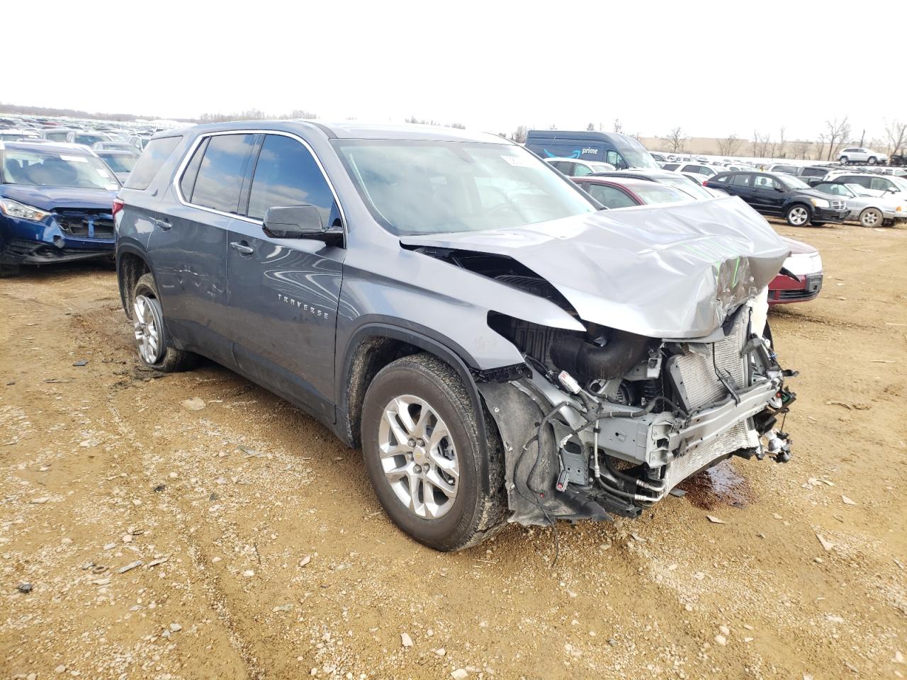 CHEVROLET TRAVERSE L 2020 with VIN 1GNERFKW3LJ303683 - Photo from auction
