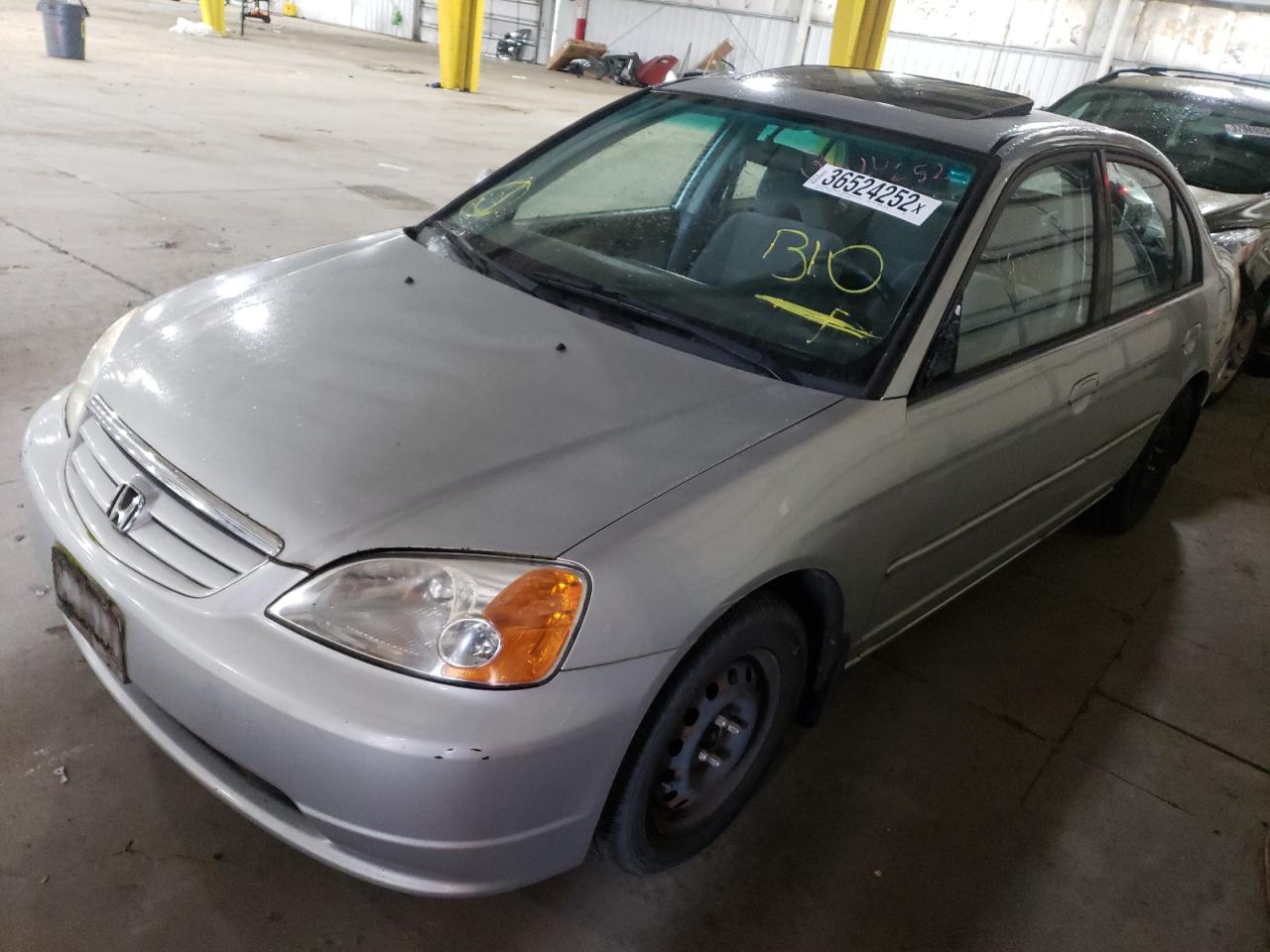 Photo 2 from auction – 2003 HONDA CIVIC with VIN 2HGES26783H571771