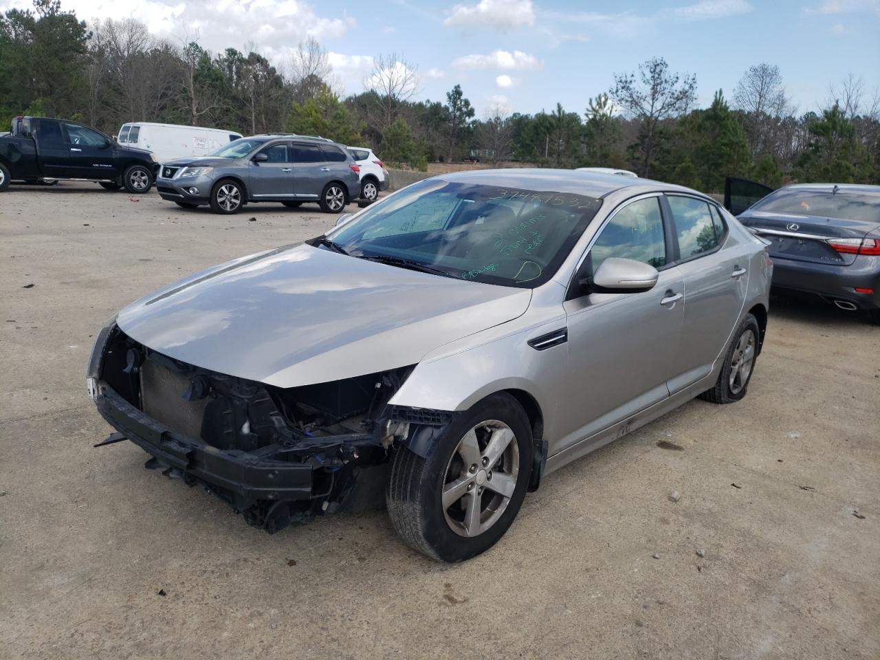 Photo 2 from auction – 2014 KIA OPTIMA LX with VIN 5XXGM4A74EG297477