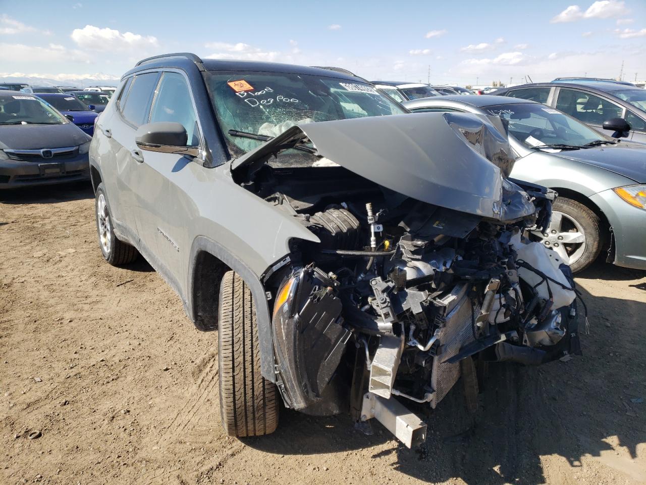 JEEP COMPASS LI 2021 with VIN 3C4NJDCB8MT600233 - Photo from auction