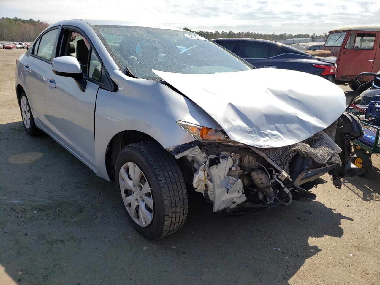 HONDA CIVIC LX 2012 with VIN 2HGFB2F50CH539822 - Photo from auction
