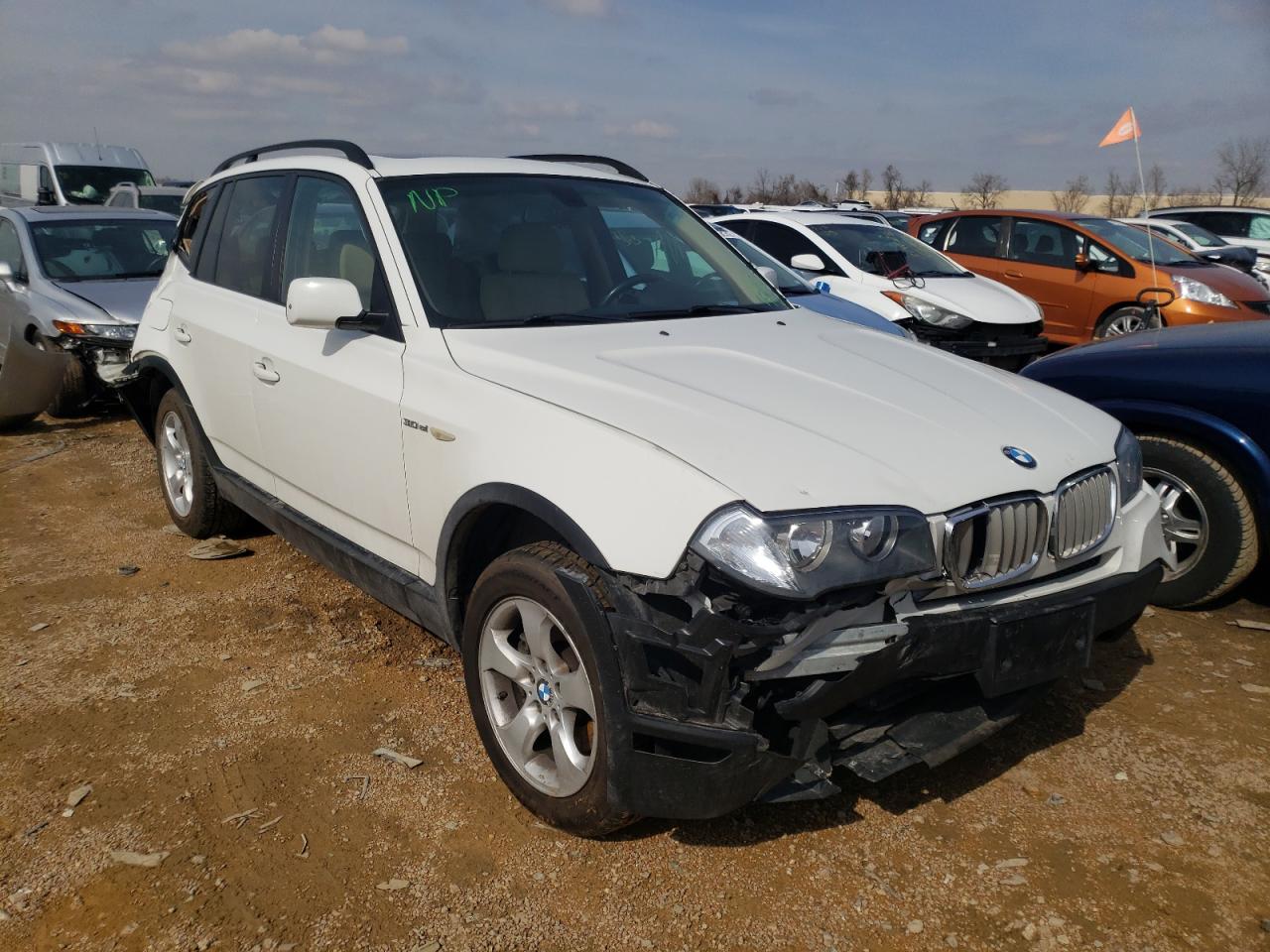 BMW X3 3.0SI 2008 with VIN WBXPC93468WJ24214 - Photo from auction