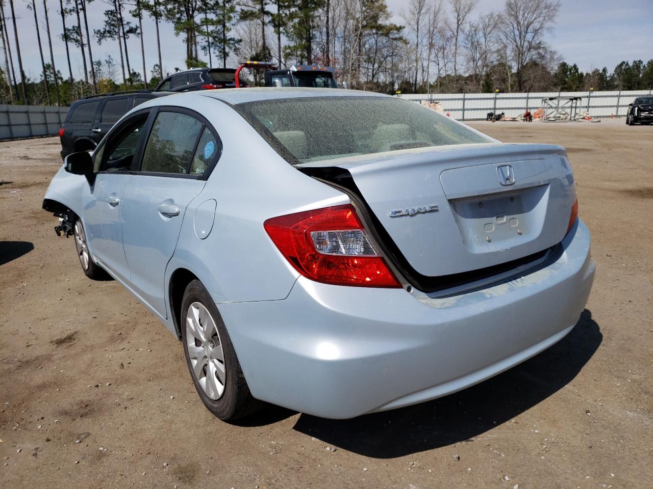 Photo 3 from auction – 2012 HONDA CIVIC LX with VIN 2HGFB2F50CH539822