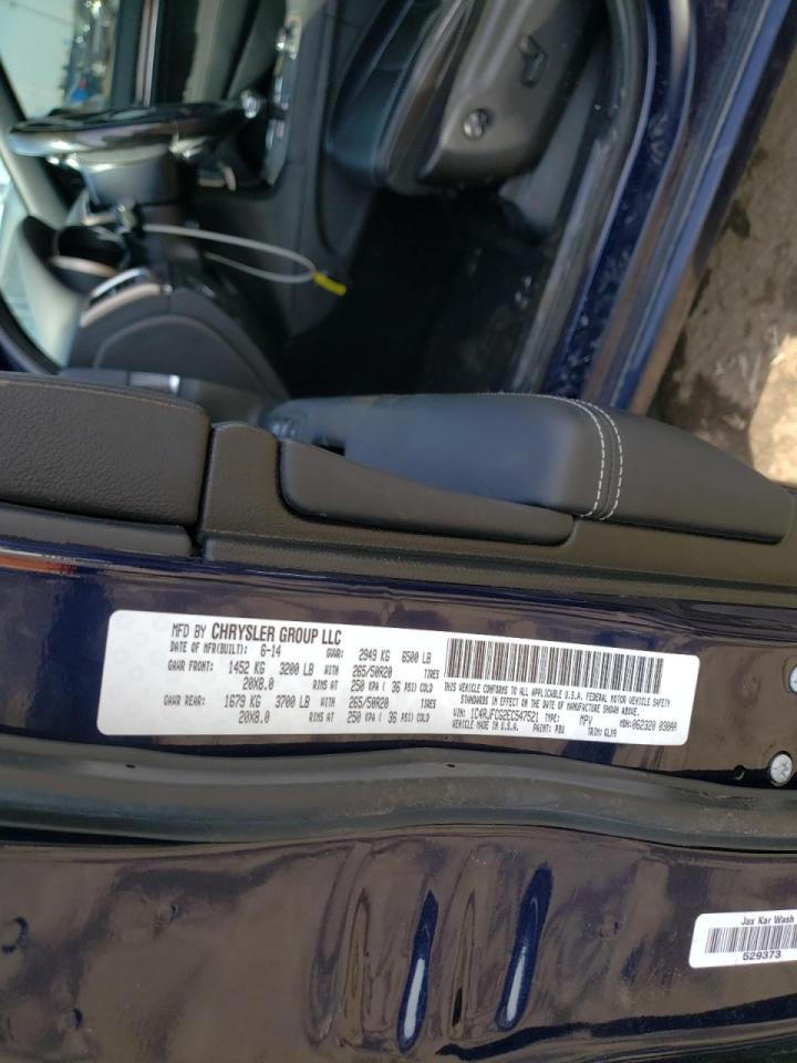 Photo 10 from auction – 2014 JEEP GRAND CHER with VIN 1C4RJFCG2EC547521