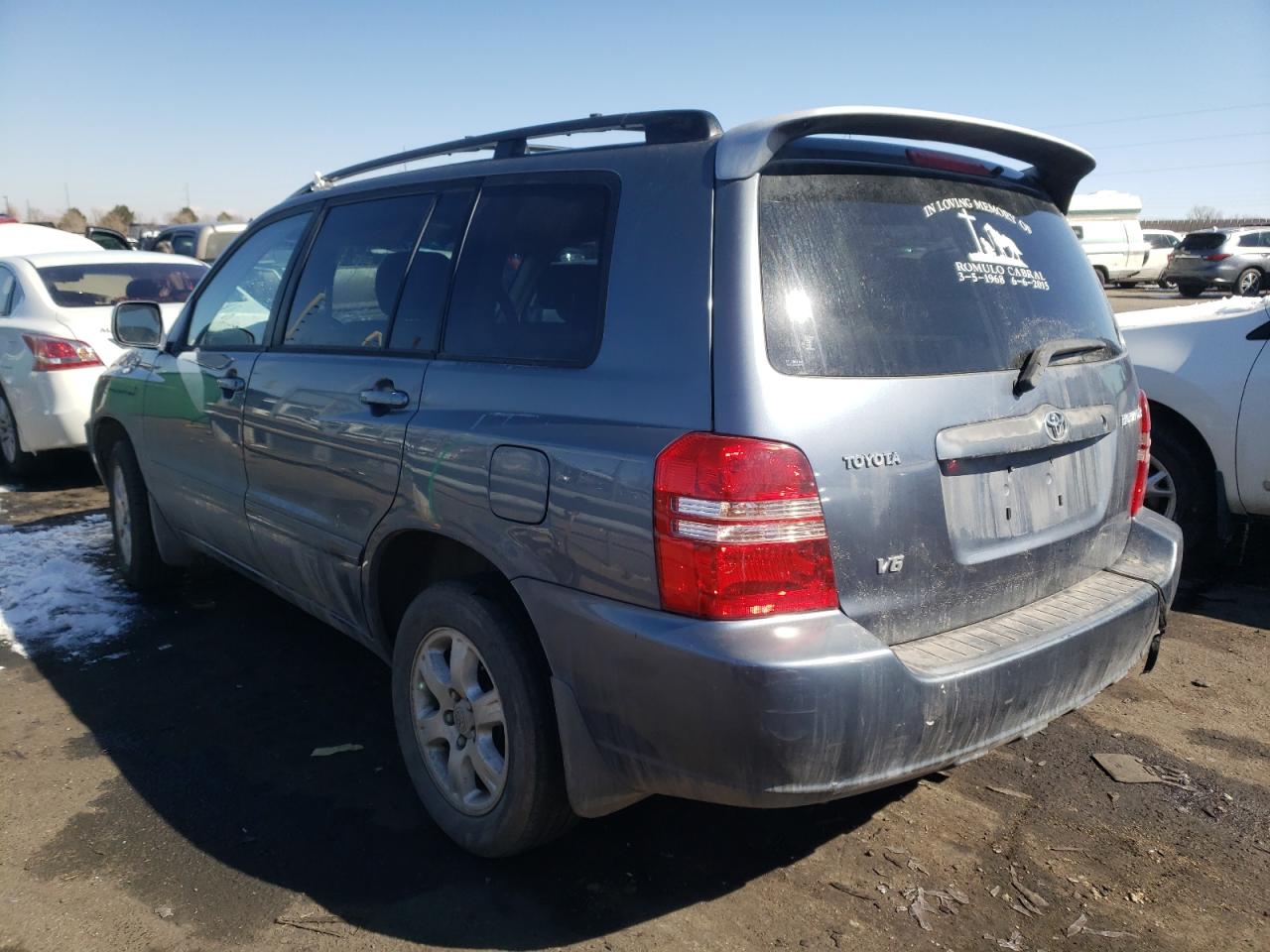 Photo 3 from auction – 2003 TOYOTA HIGHLANDER with VIN JTEGF21A330110833