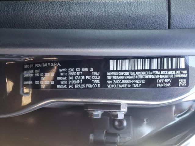 Photo 10 from auction – 2017 JEEP RENEGADE L with VIN ZACCJBBB9HPF62912