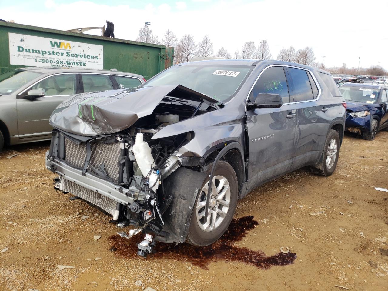 Photo 2 from auction – 2020 CHEVROLET TRAVERSE L with VIN 1GNERFKW3LJ303683