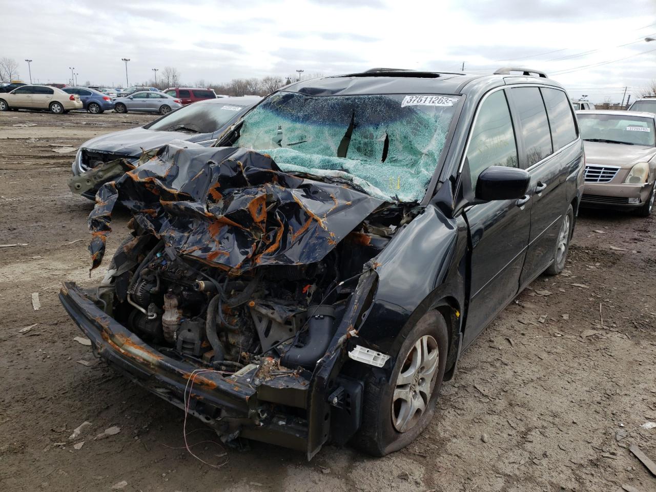 Photo 2 from auction – 2007 HONDA ODYSSEY EX with VIN 5FNRL38707B101505