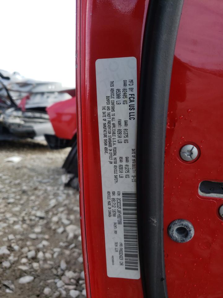 Photo 10 from auction – 2015 DODGE CHALLENGER with VIN 2C3CDZFJ0FH927398