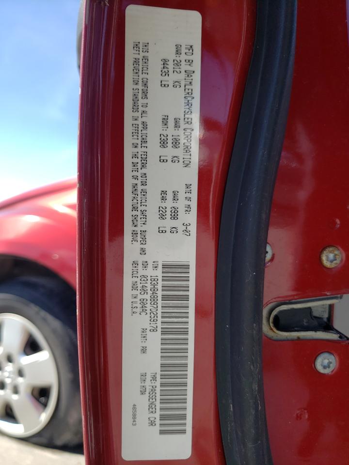 Photo 10 from auction – 2007 DODGE CALIBER SX with VIN 1B3HB48B97D259178