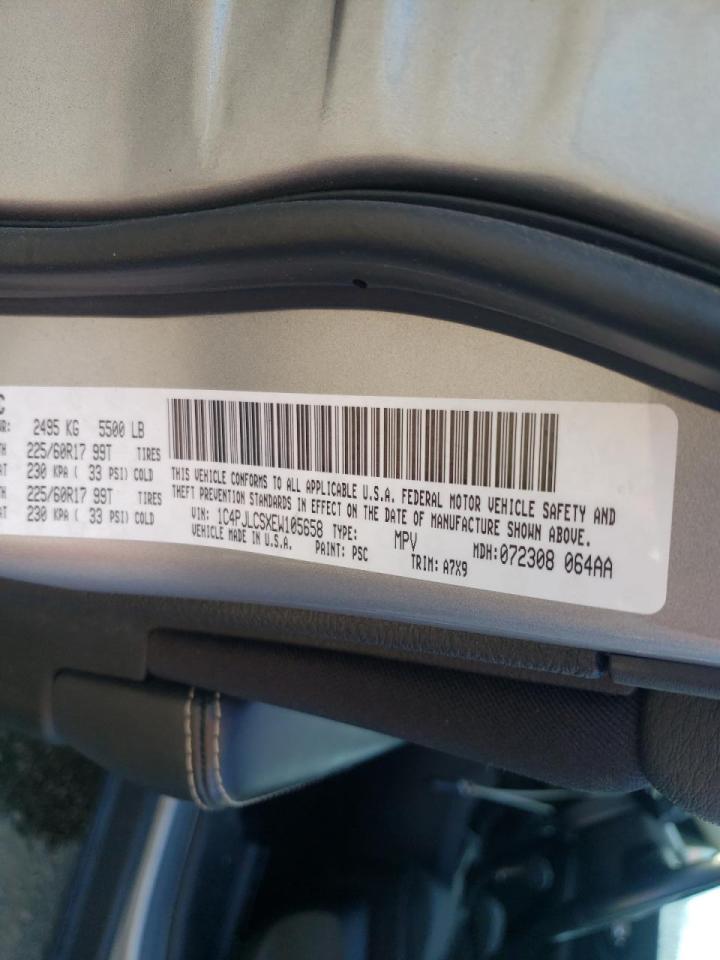 Photo 10 from auction – 2014 JEEP CHEROKEE L with VIN 1C4PJLCSXEW105658