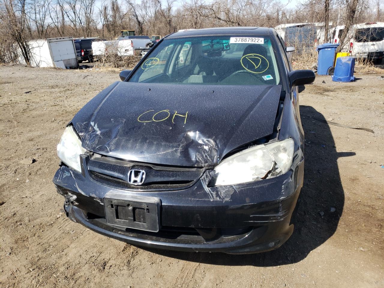 Photo 9 from auction – 2005 HONDA CIVIC LX with VIN 2HGES16655H019889
