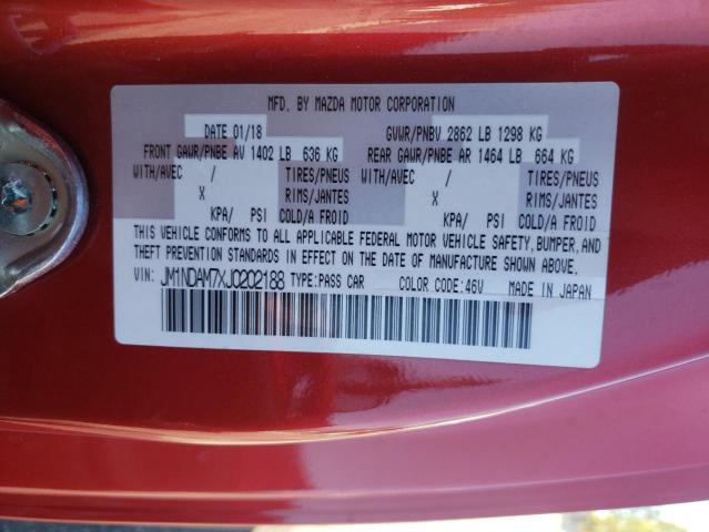 Photo 10 from auction – 2018 MAZDA MX-5 MIATA with VIN JM1NDAM7XJ0202188