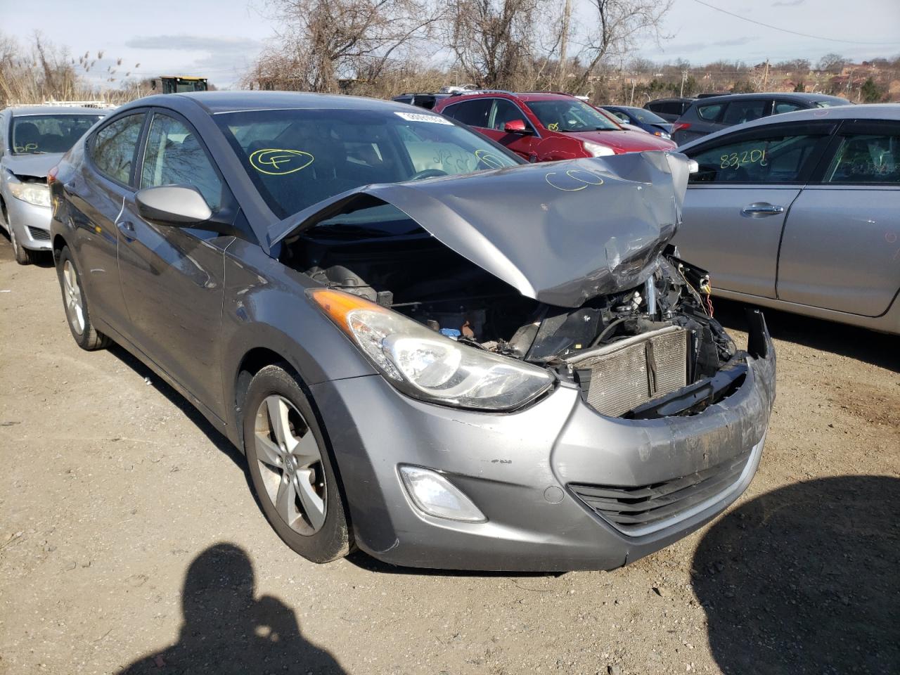 HYUNDAI ELANTRA GL 2012 with VIN 5NPDH4AE6CH126883 - Photo from auction