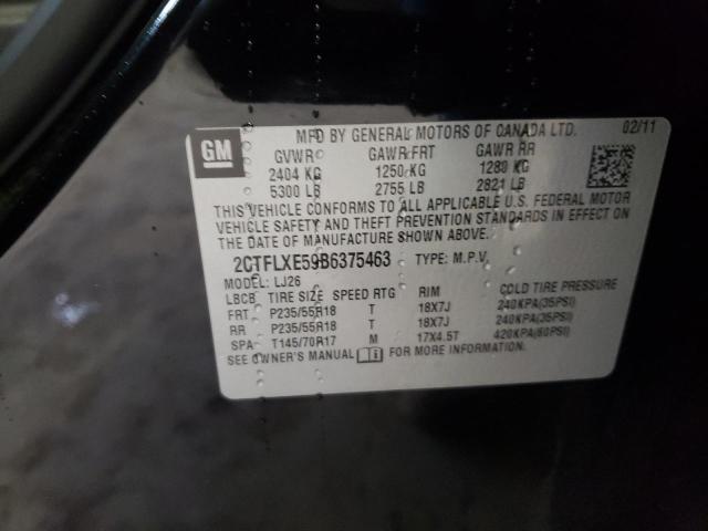 Photo 10 from auction – 2011 GMC TERRAIN SL with VIN 2CTFLXE59B6375463