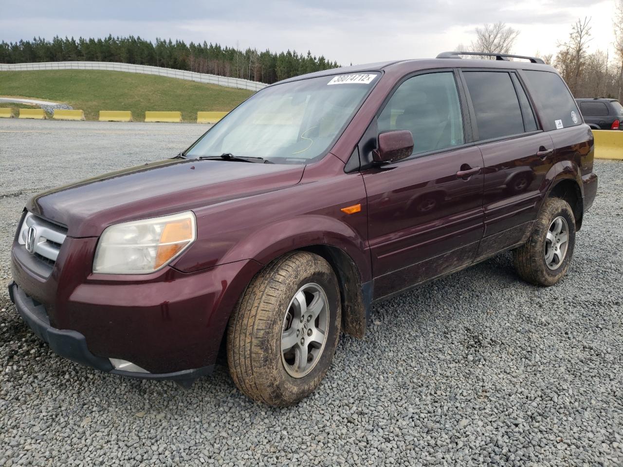 Photo 2 from auction – 2007 HONDA PILOT EX with VIN 5FNYF28457B035228