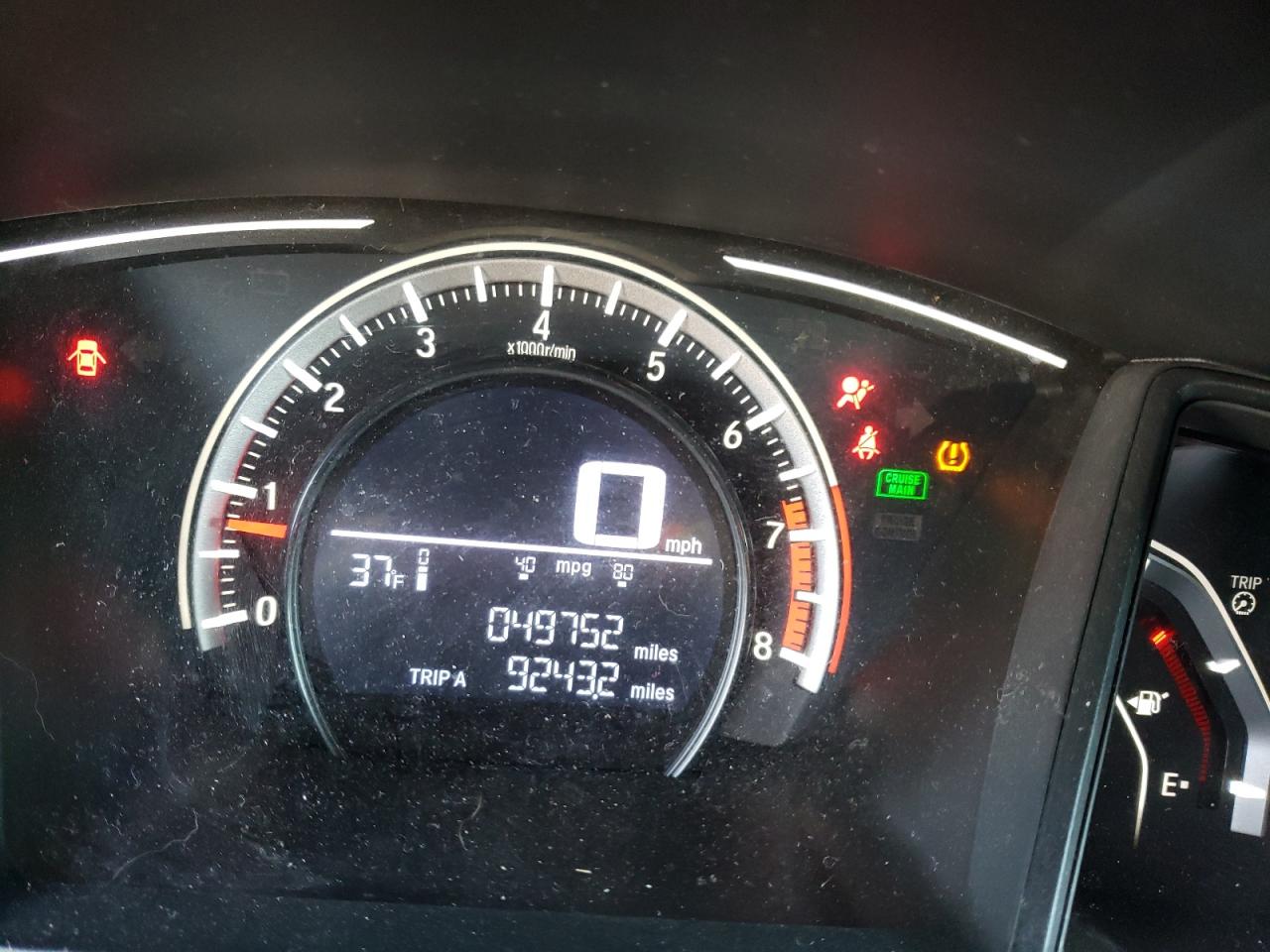 Photo 8 from auction – 2017 HONDA CIVIC LX with VIN 19XFC2E59HE072982