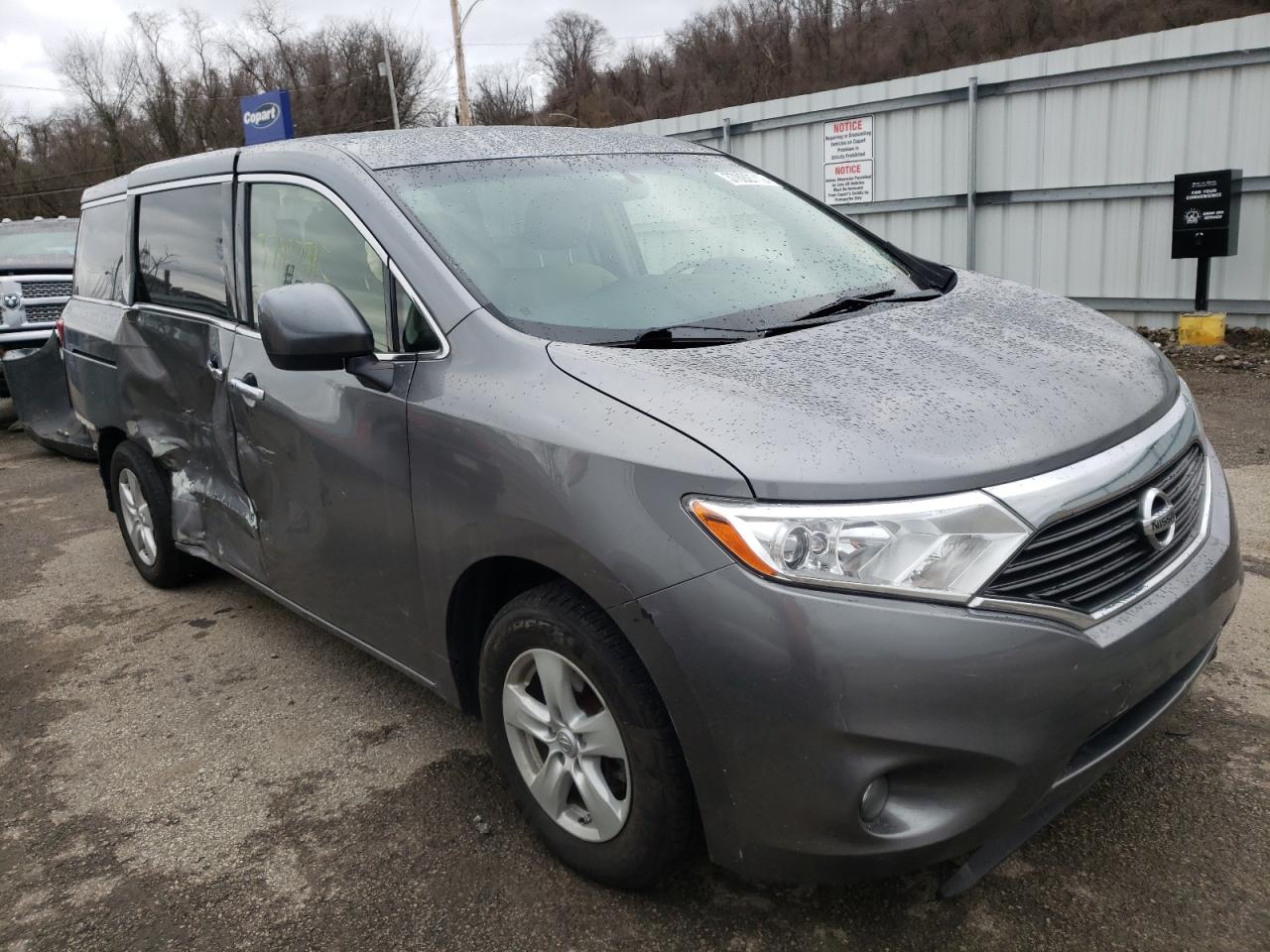 NISSAN QUEST S 2015 with VIN JN8AE2KP0F9127092 - Photo from auction