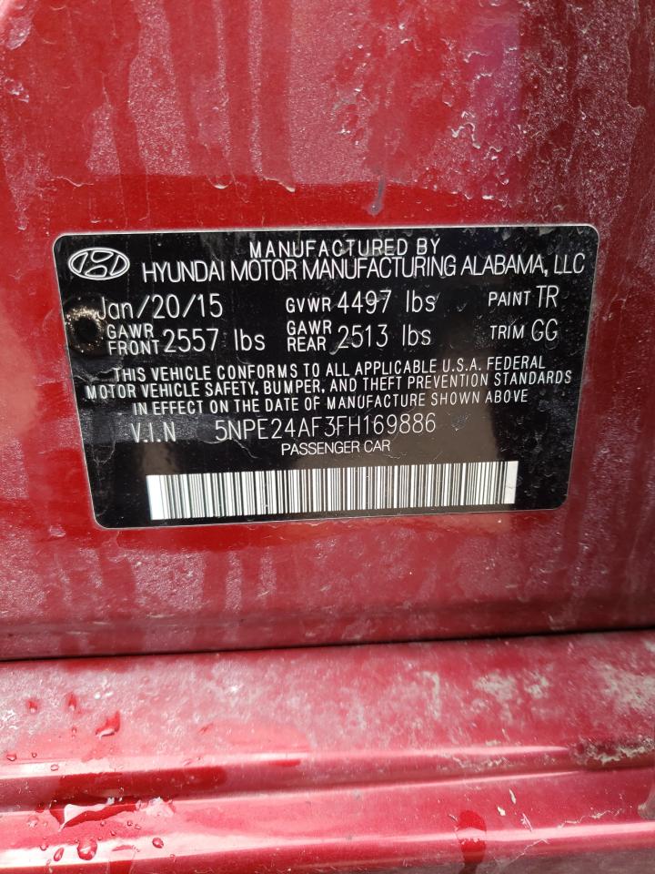 Photo 10 from auction – 2015 HYUNDAI SONATA SE with VIN 5NPE24AF3FH169886
