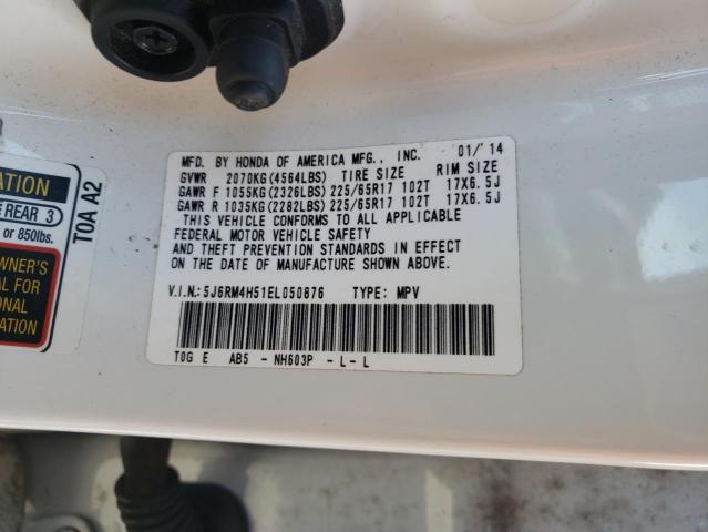 Photo 10 from auction – 2014 HONDA CR-V EX with VIN 5J6RM4H51EL050876