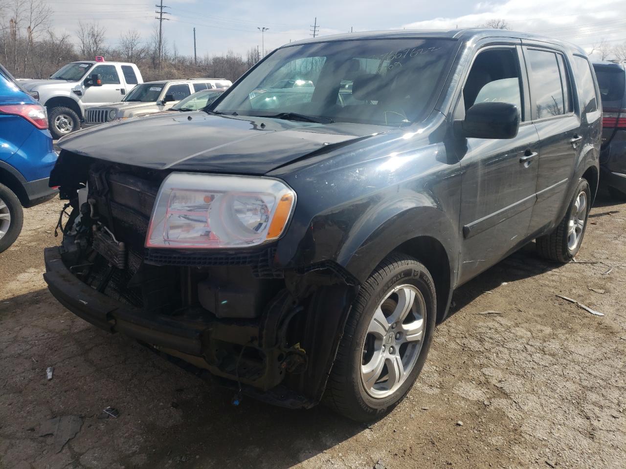 Photo 2 from auction – 2015 HONDA PILOT EXLN with VIN 5FNYF4H76FB004476