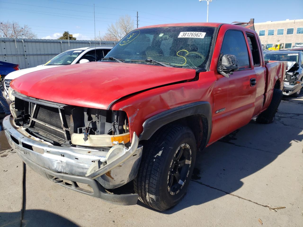 Photo 2 from auction – 2001 CHEVROLET SILVERADO with VIN 1GCEK19T61E276903