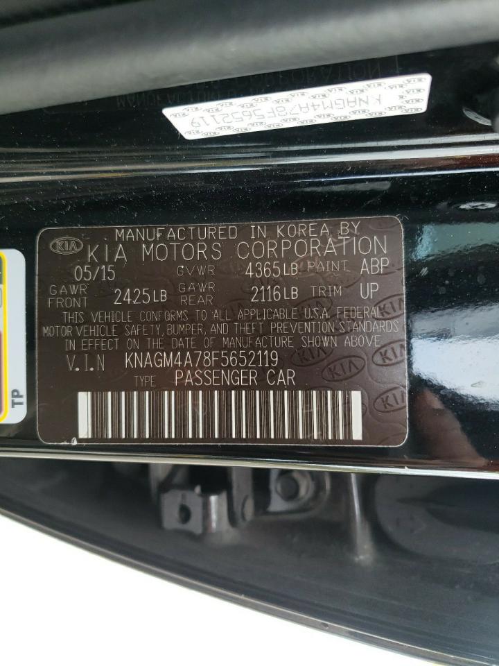 Photo 10 from auction – 2015 KIA OPTIMA LX with VIN KNAGM4A78F5652119