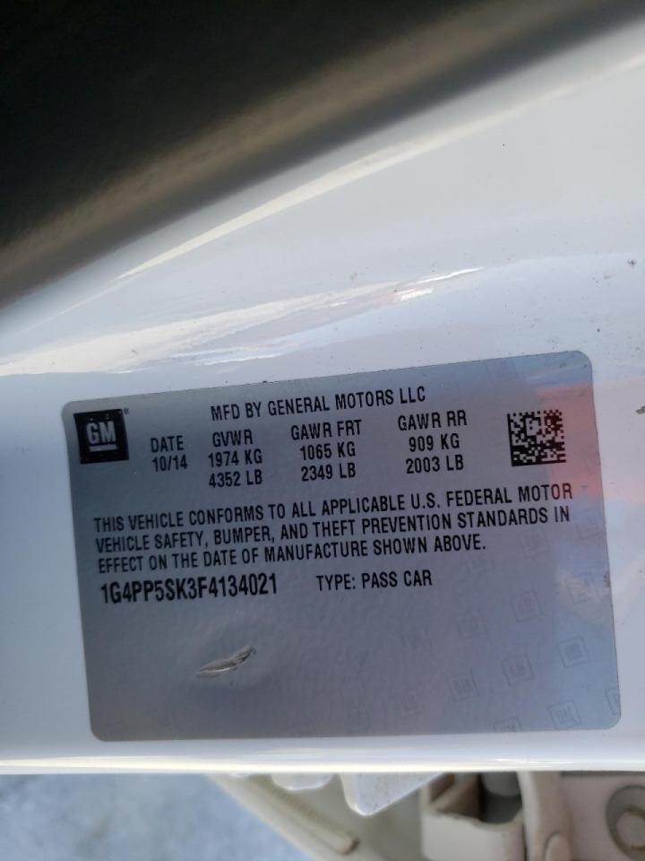 Photo 10 from auction – 2015 BUICK VERANO with VIN 1G4PP5SK3F4134021