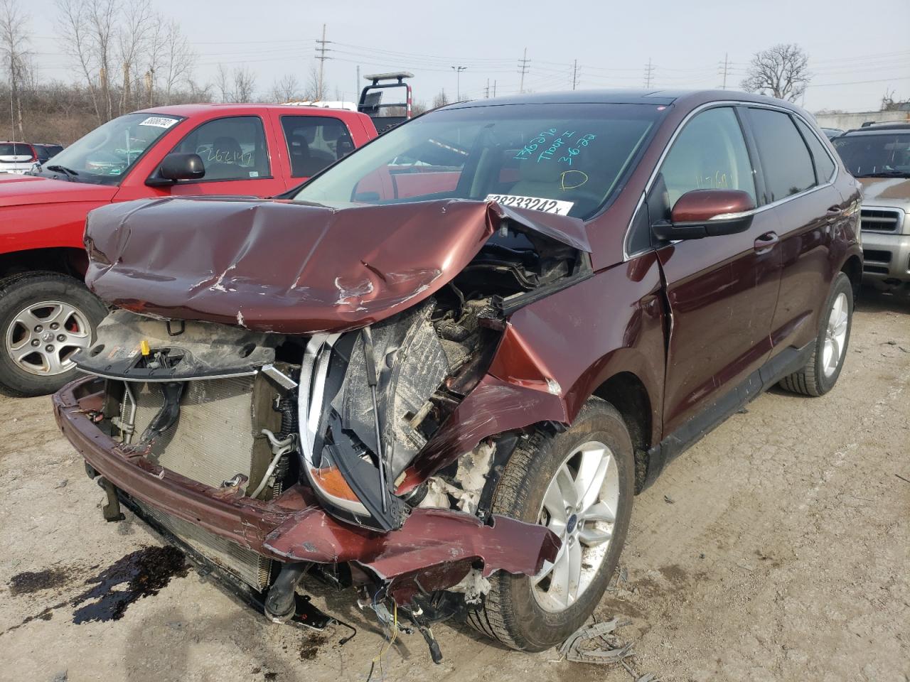 Photo 2 from auction – 2015 FORD EDGE SEL with VIN 2FMTK3J99FBB99901