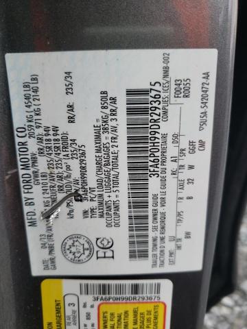 Photo 1 from auction – 2013 FORD FUSION SE with VIN 3FA6P0H99DR293675