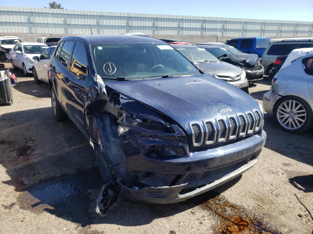 JEEP CHEROKEE S 2015 with VIN 1C4PJLAB7FW539198 - Photo from auction