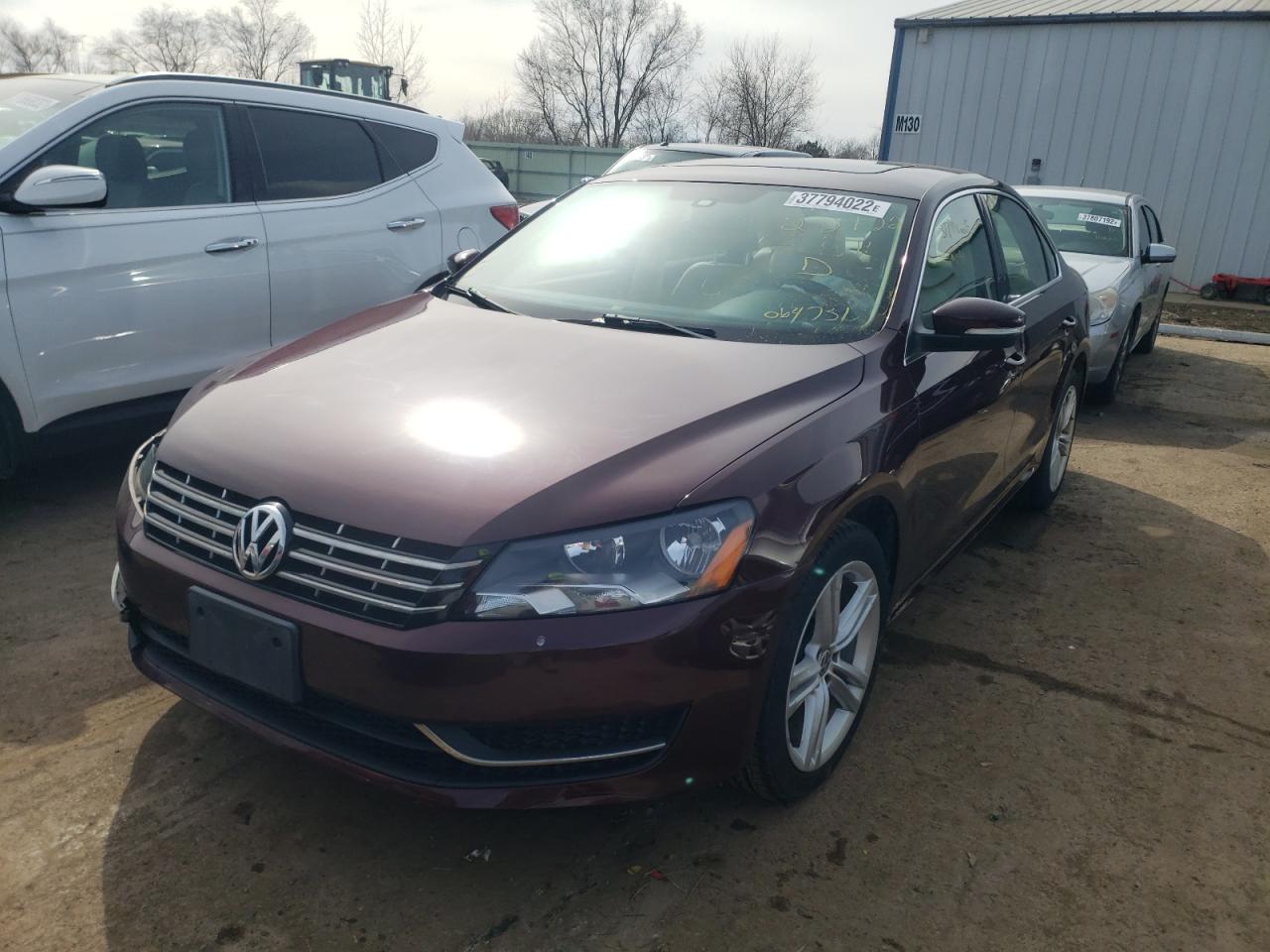 Photo 2 from auction – 2014 VOLKSWAGEN PASSAT SE with VIN 1VWBN7A32EC064751