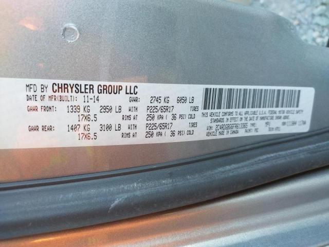 Photo 10 from auction – 2015 DODGE GRAND CARA with VIN 2C4RDGBG6FR613365
