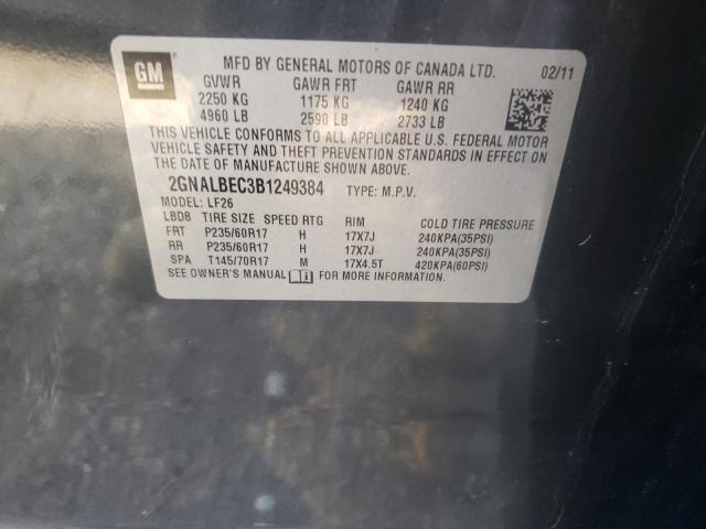 Photo 10 from auction – 2011 CHEVROLET EQUINOX LS with VIN 2GNALBEC3B1249384