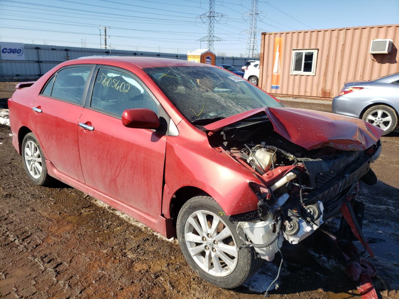 TOYOTA COROLLA BA 2010 with VIN 2T1BU4EE6AC399612 - Photo from auction