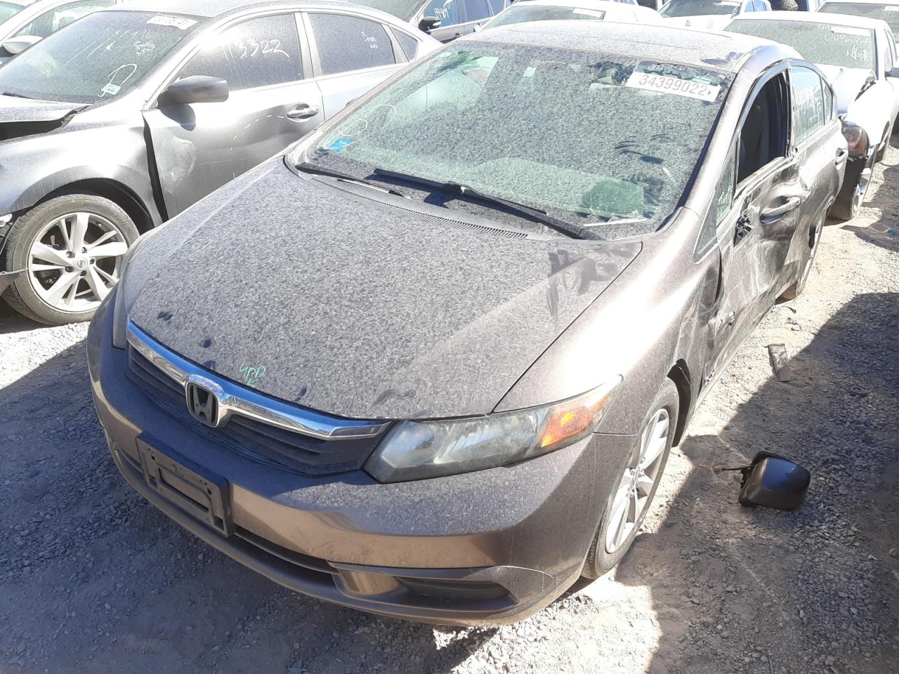 Photo 2 from auction – 2012 HONDA CIVIC EX with VIN 2HGFB2F88CH607102