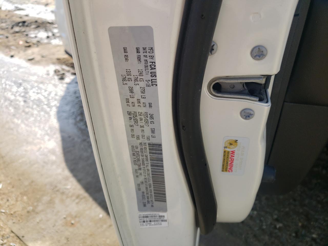 Photo 10 from auction – 2018 DODGE JOURNEY SE with VIN 3C4PDCAB8JT384781