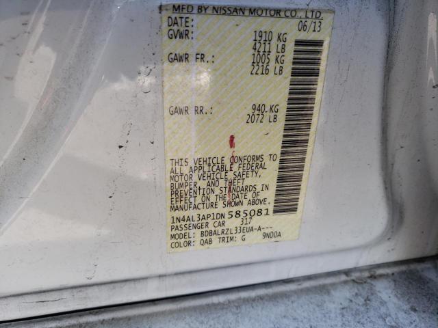 Photo 10 from auction – 2013 NISSAN ALTIMA 2.5 with VIN 1N4AL3AP1DN585081