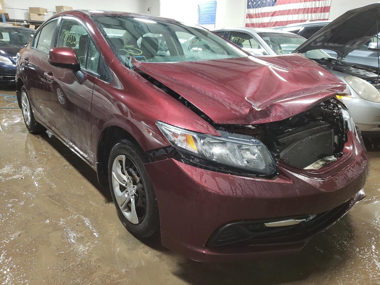 Photo 1 from auction – 2013 HONDA CIVIC LX with VIN 19XFB2F5XDE045320