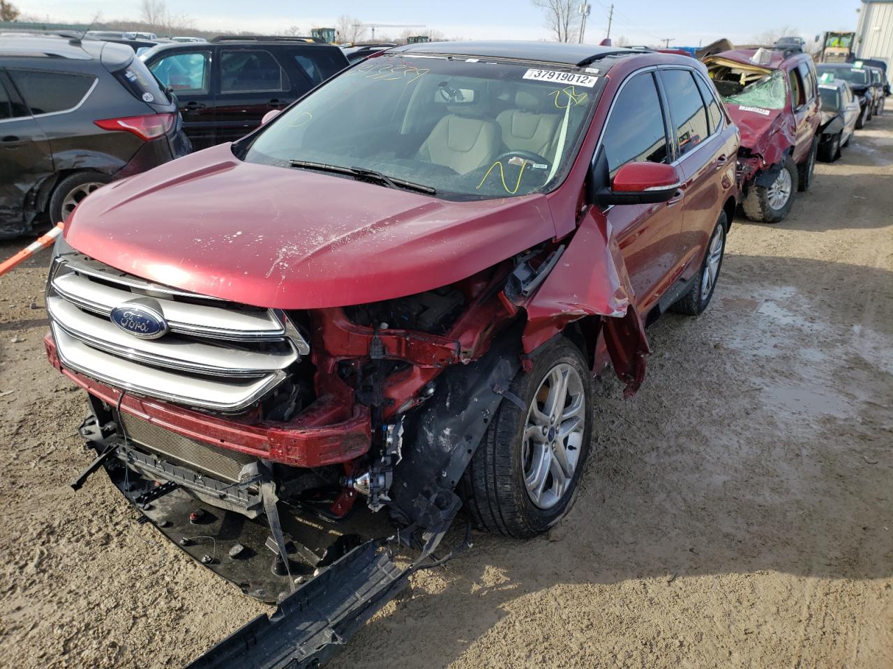 Photo 2 from auction – 2015 FORD EDGE TITAN with VIN 2FMTK4K84FBB13339