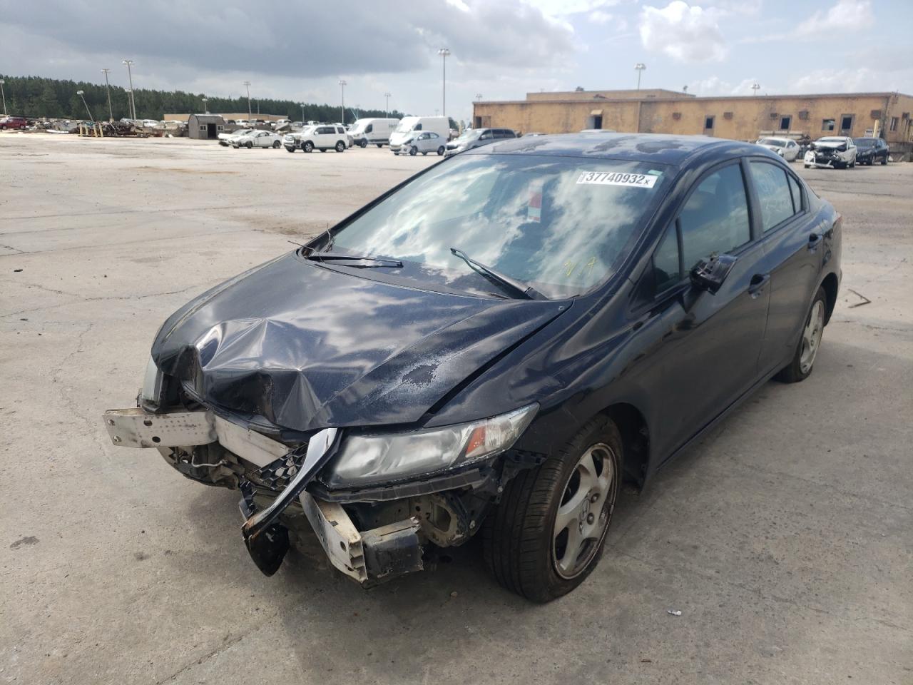 Photo 2 from auction – 2013 HONDA CIVIC LX with VIN 2HGFB2F56DH533007