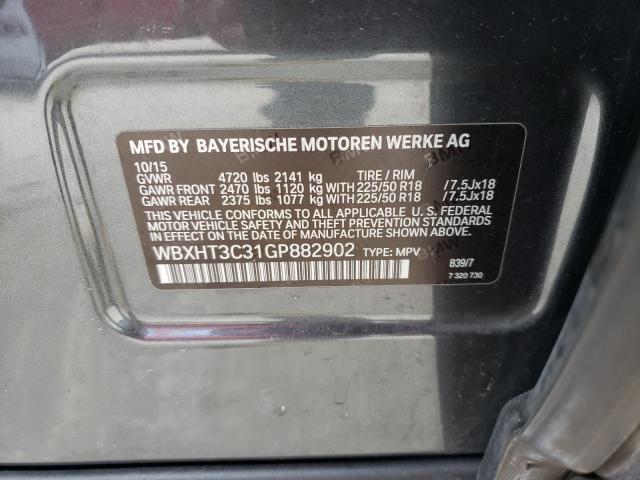 Photo 10 from auction – 2016 BMW X1 XDRIVE2 with VIN WBXHT3C31GP882902