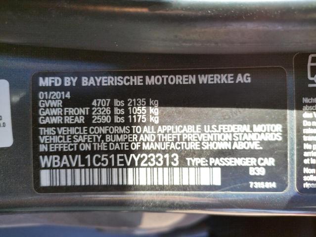 Photo 10 from auction – 2014 BMW X1 XDRIVE2 with VIN WBAVL1C51EVY23313