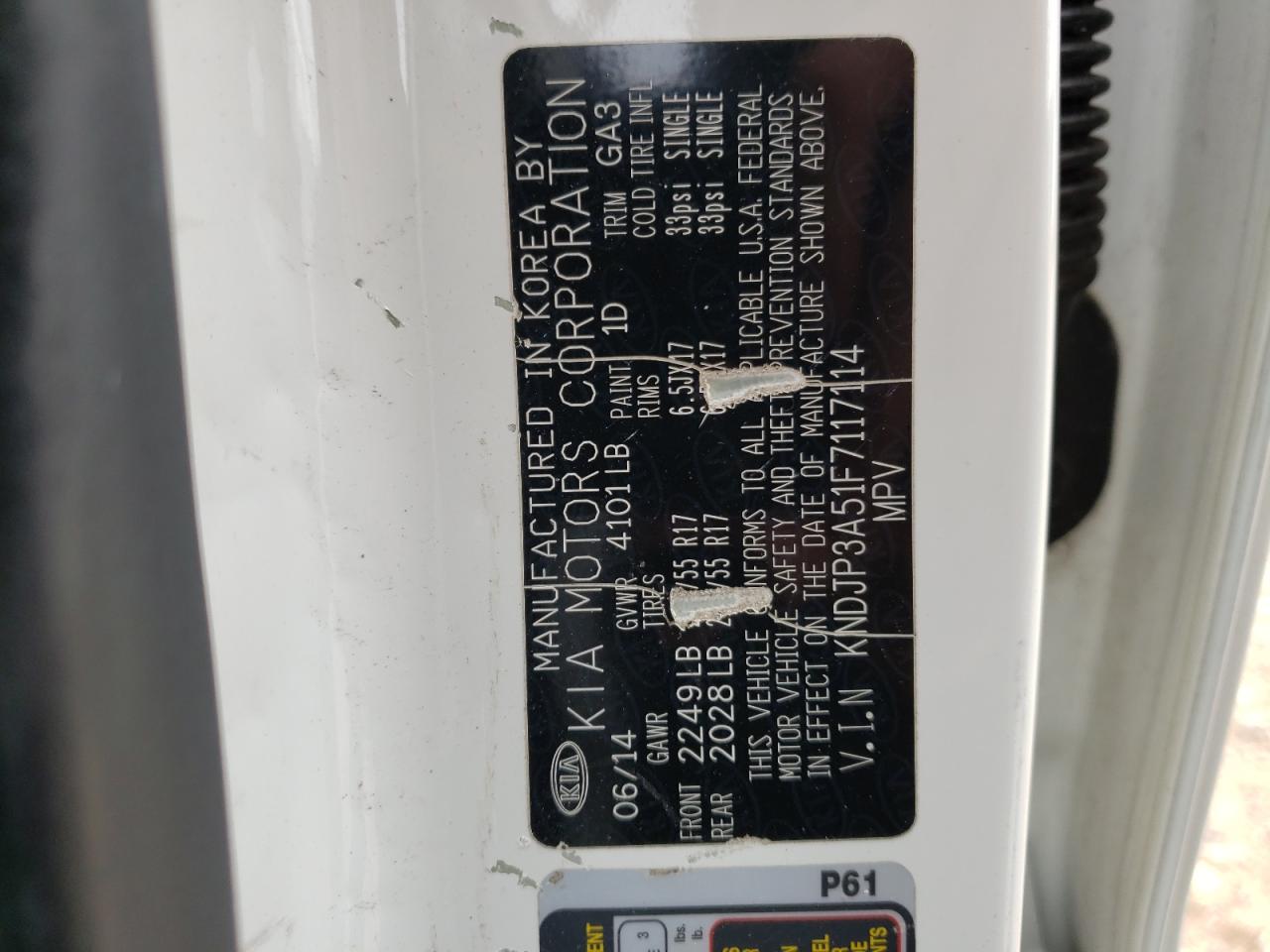 Photo 10 from auction – 2015 KIA SOUL + with VIN KNDJP3A51F7117114
