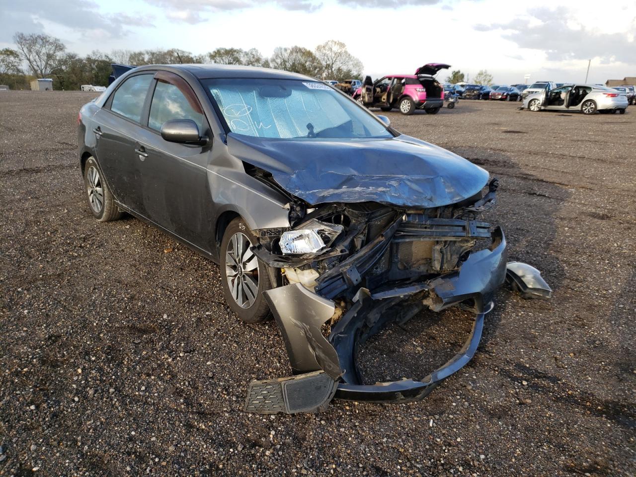 KIA FORTE EX 2013 with VIN KNAFU4A21D5701299 - Photo from auction