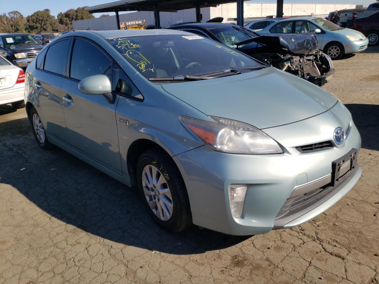 TOYOTA PRIUS PLUG 2012 with VIN JTDKN3DP7C3015567 - Photo from auction
